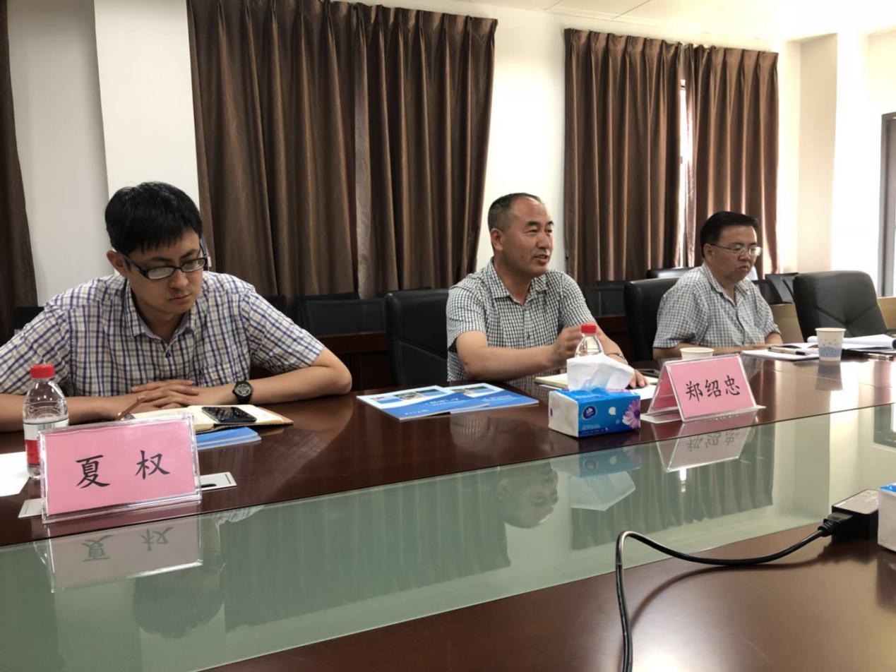 图2：兰州资源环境职业技术学院郑绍忠副书记介绍友校情况