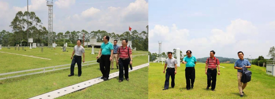 走访组参观增城国家基准气候站